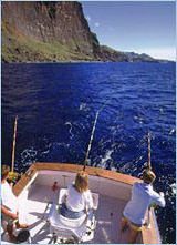 Big Game Fishing off Madeira in the spacious cockpit of the Katherine B